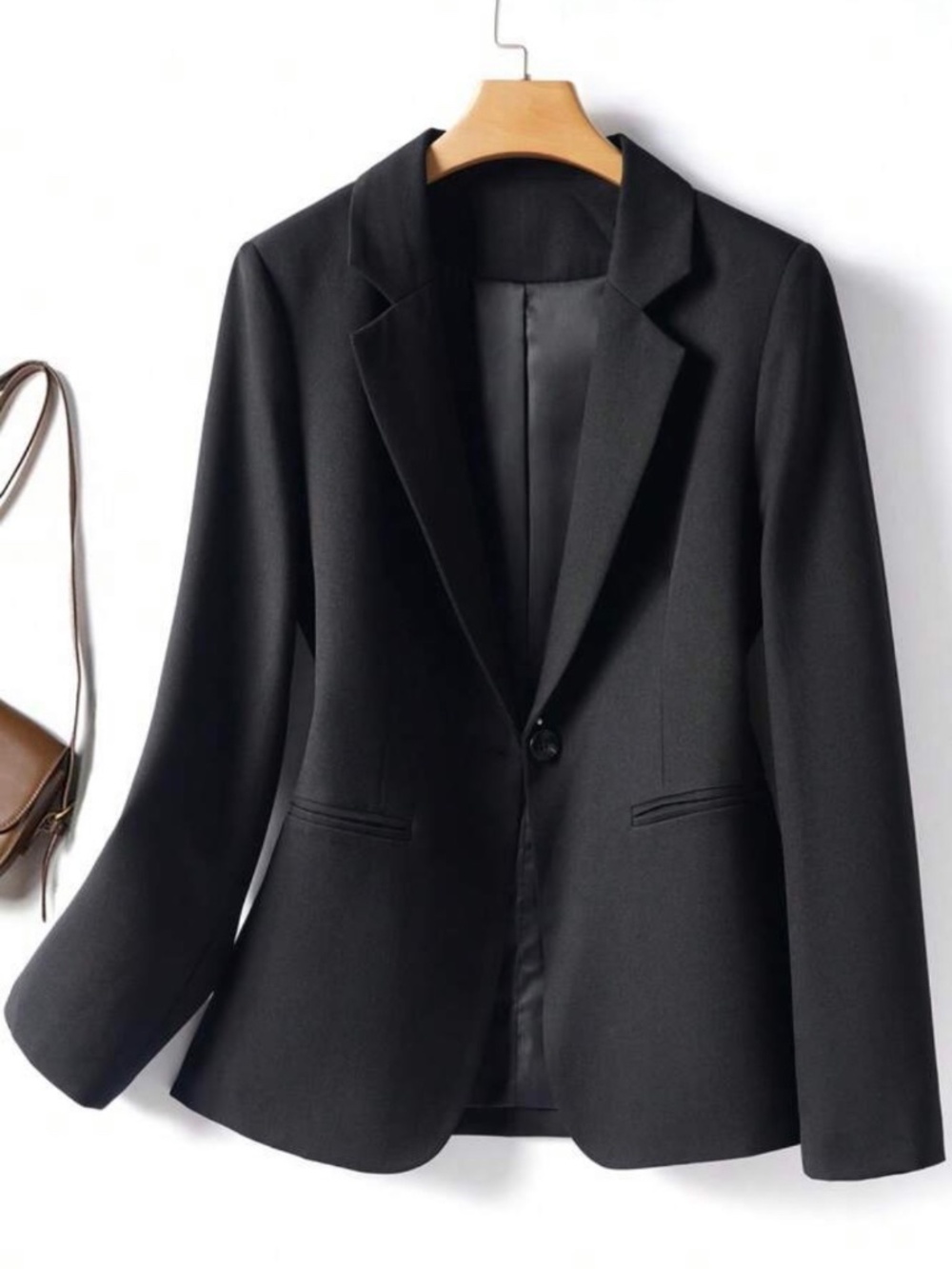 Black Blazer Suit Jacket for Women